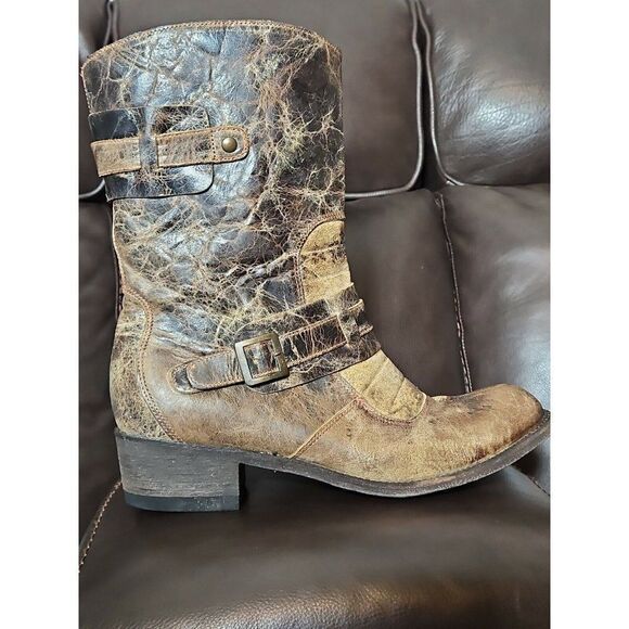 🛤️Leather Moto Boots - Picture 3 of 7